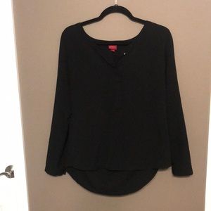 Long sleeved dressy black shirt